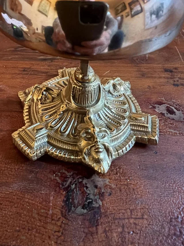 Vintage Brass Hotel Front Desk Bell 1880's