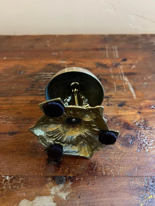Vintage Brass Hotel Front Desk Bell 1880's