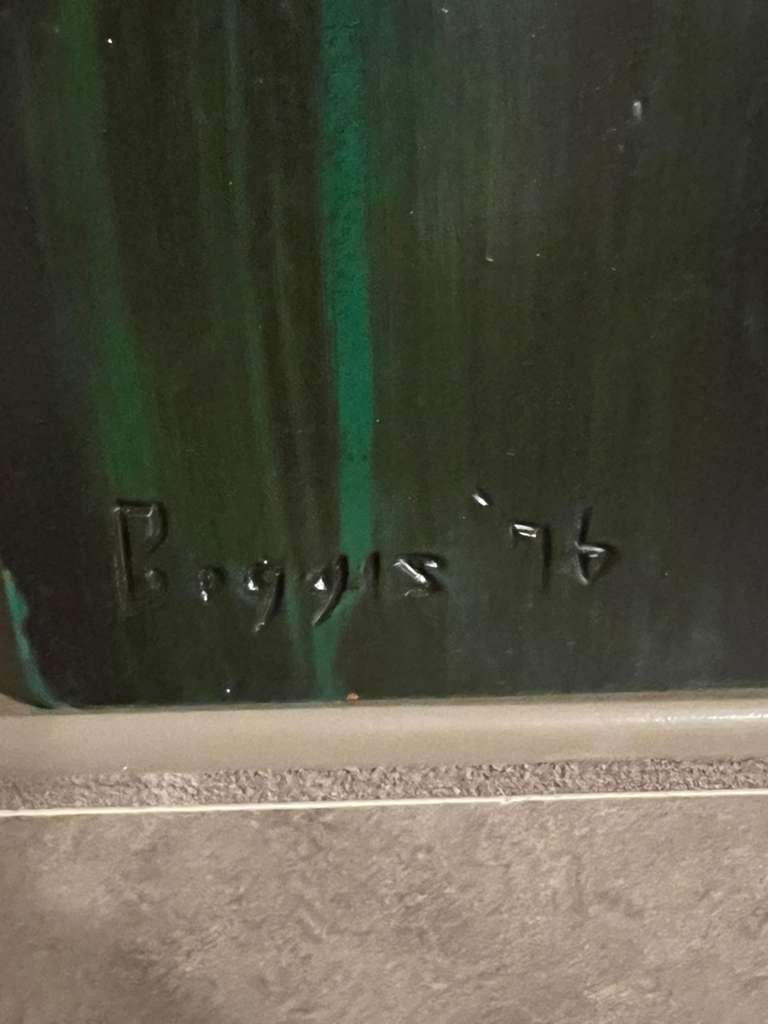 Vintage Ed Boggis 2 Ft Cigar Store Indian Carved Wooden Statue