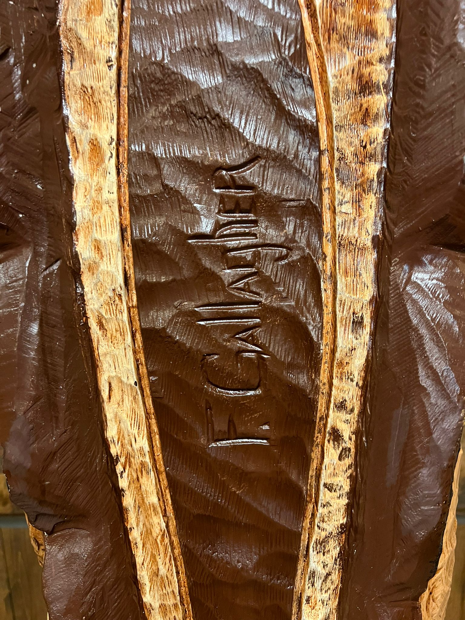 Vintage Frank Gallagher 6 Ft Cigar Store Indian Carved Wooden Statue