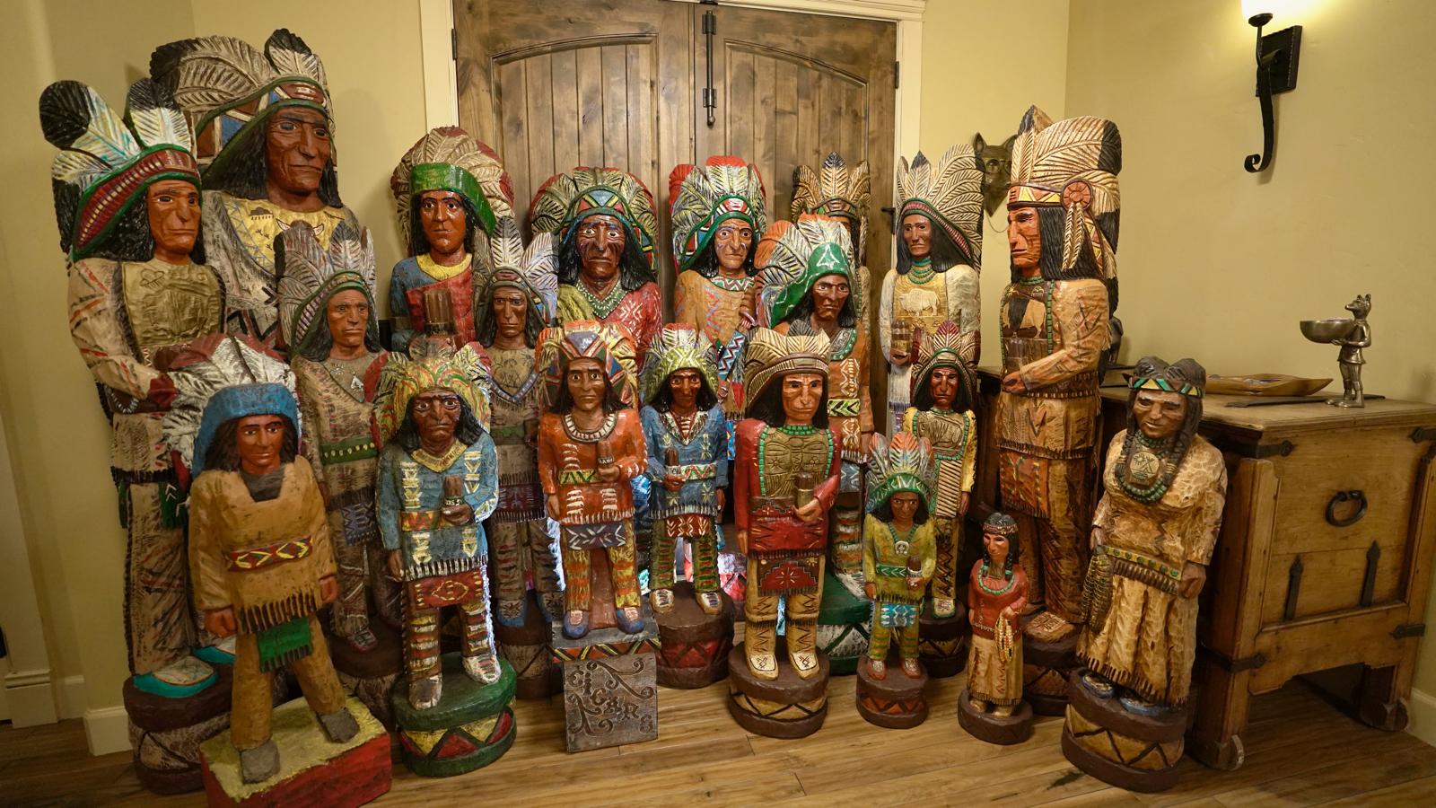 Gallagher Cigar Store Indians