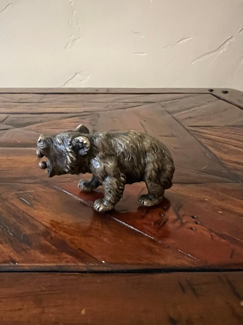 Vintage Austrian Bronze Bear Cigar Cutter c. 1900s