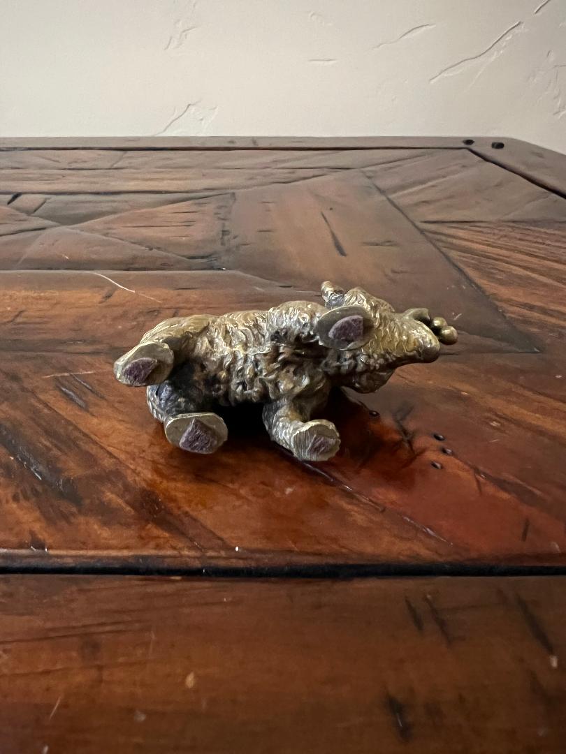 Vintage Austrian Bronze Bear Cigar Cutter c. 1900s