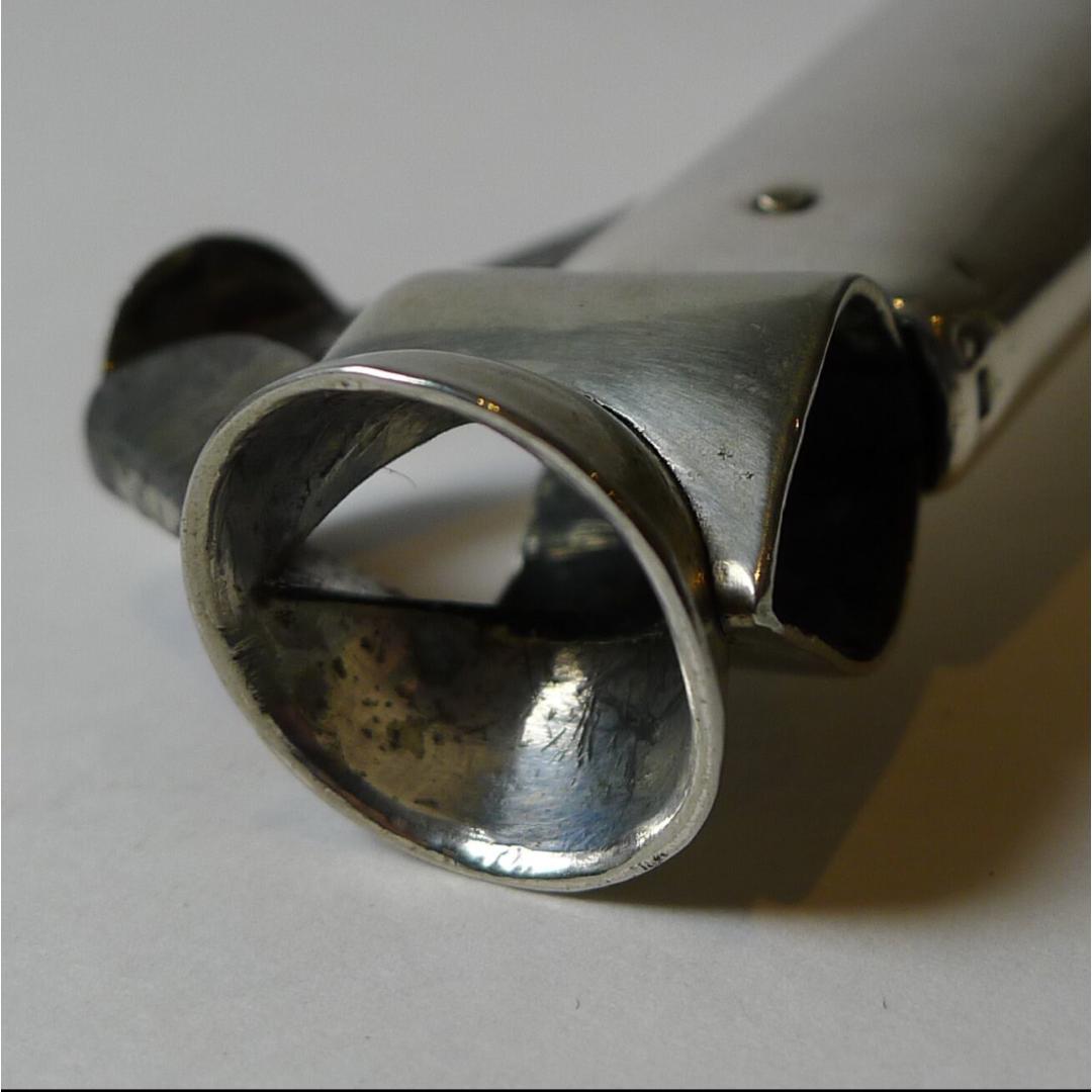 Rare Antique Novelty Sterling Silver Cigar Cutter - 1899 London England