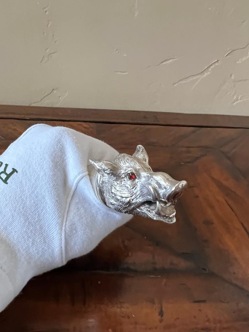 Rare Antique Novelty Sterling Silver Cigar Cutter - 1899 London England