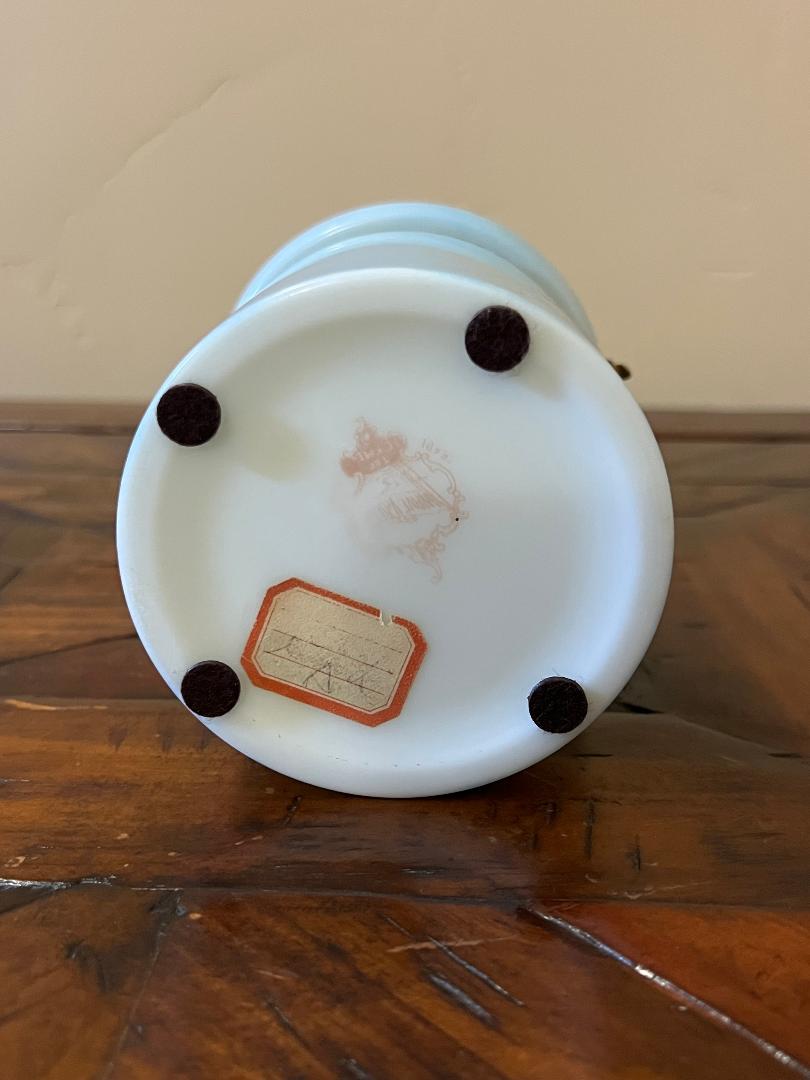 Antique Victorian C.F. Monroe Wavecrest Pipe Tobacco Humidor Jar 19th Century