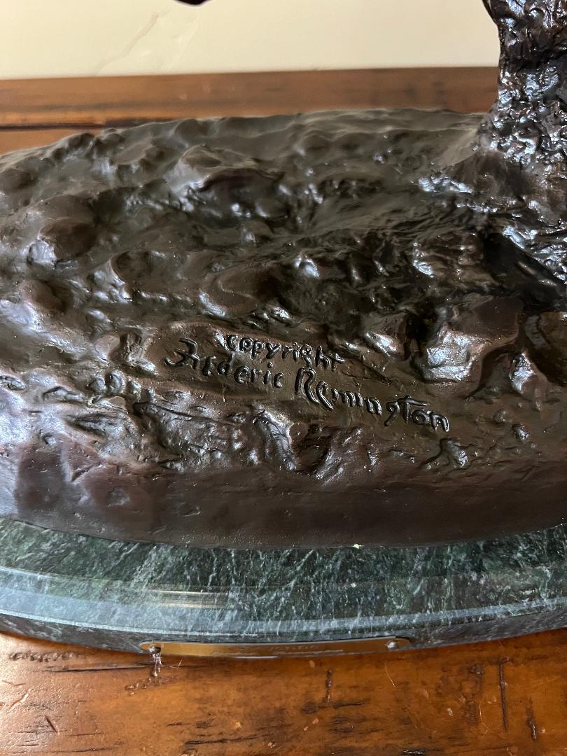 Cheyenne Bronze Sculpture By Artist Frederic Remington