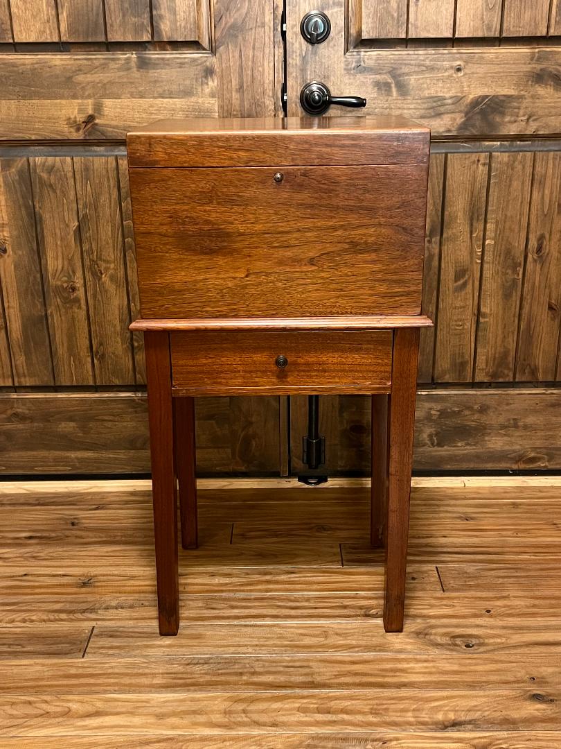 Alfred Dunhill Humidor London NY Paris Copper & Cedar lined Cigar Box Antique Cabinet