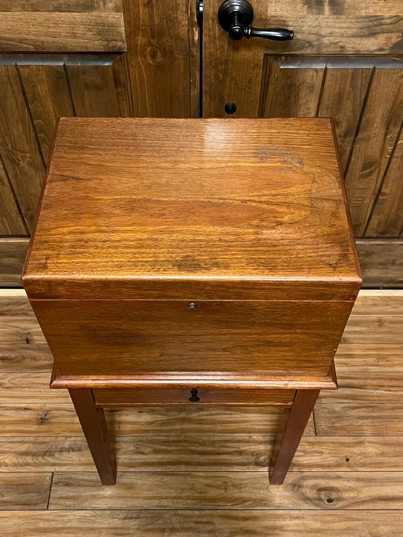 Alfred Dunhill Humidor London NY Paris Copper & Cedar lined Cigar Box Antique Cabinet