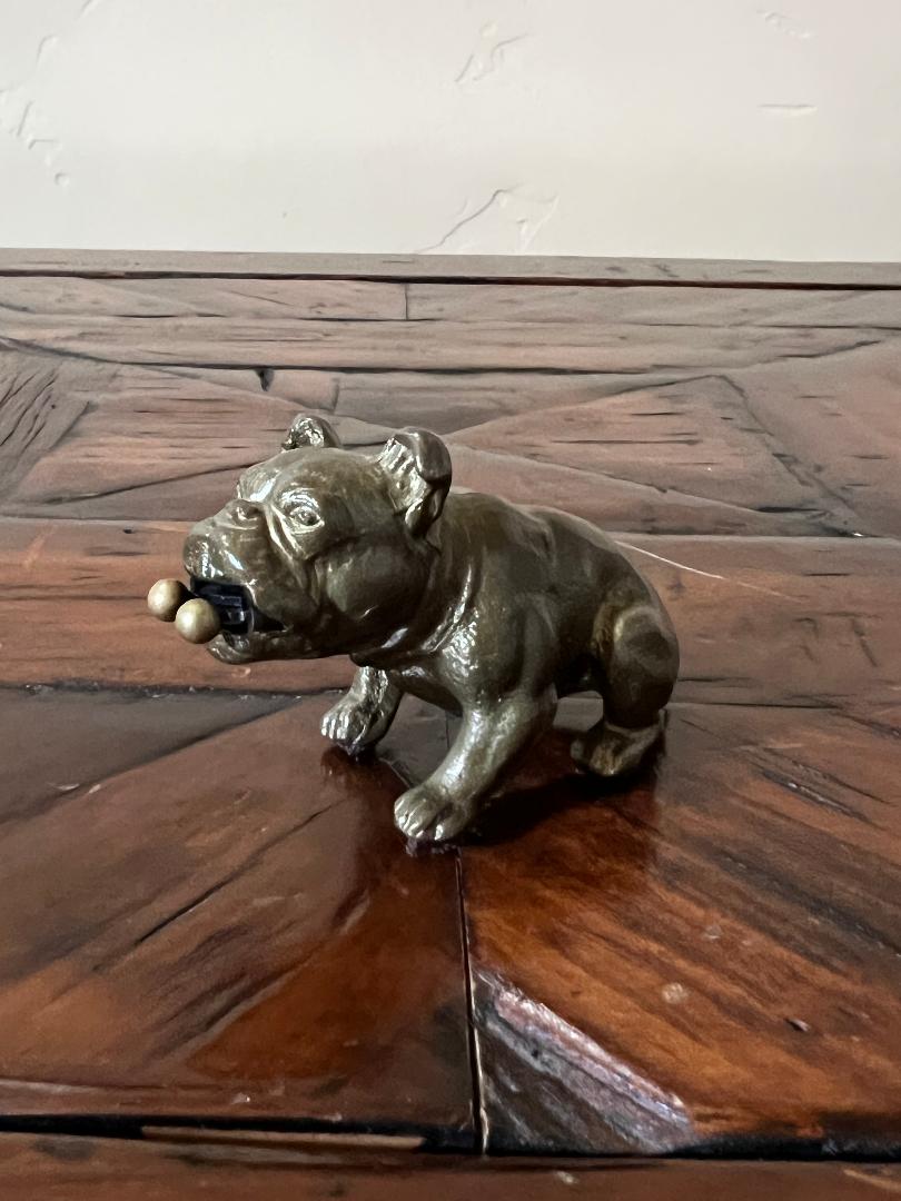 Vintage Austrian Bronze English Bulldog Cigar Cutter c. 1900s