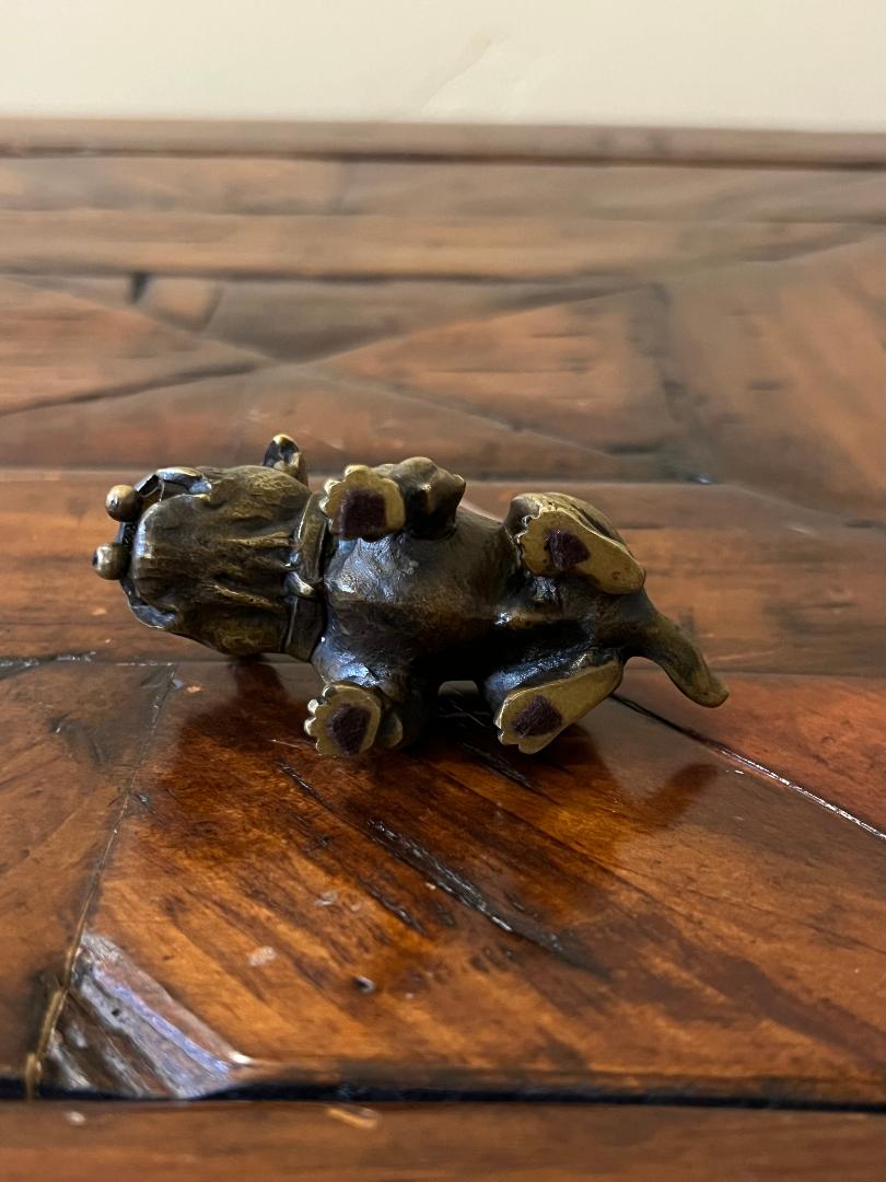 Vintage Austrian Bronze English Bulldog Cigar Cutter c. 1900s