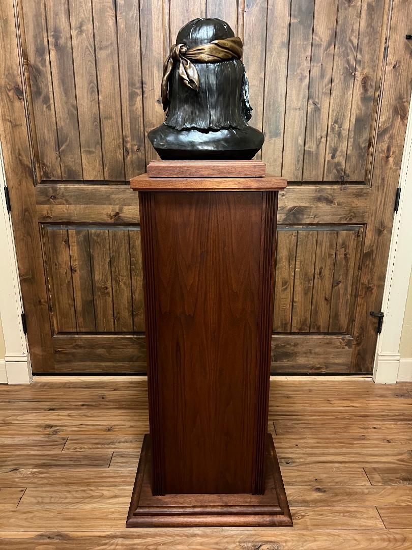 Geronimo Apache Bronze Bust with Pedestal 1988 by sculptor Joseph 2 of 25 made