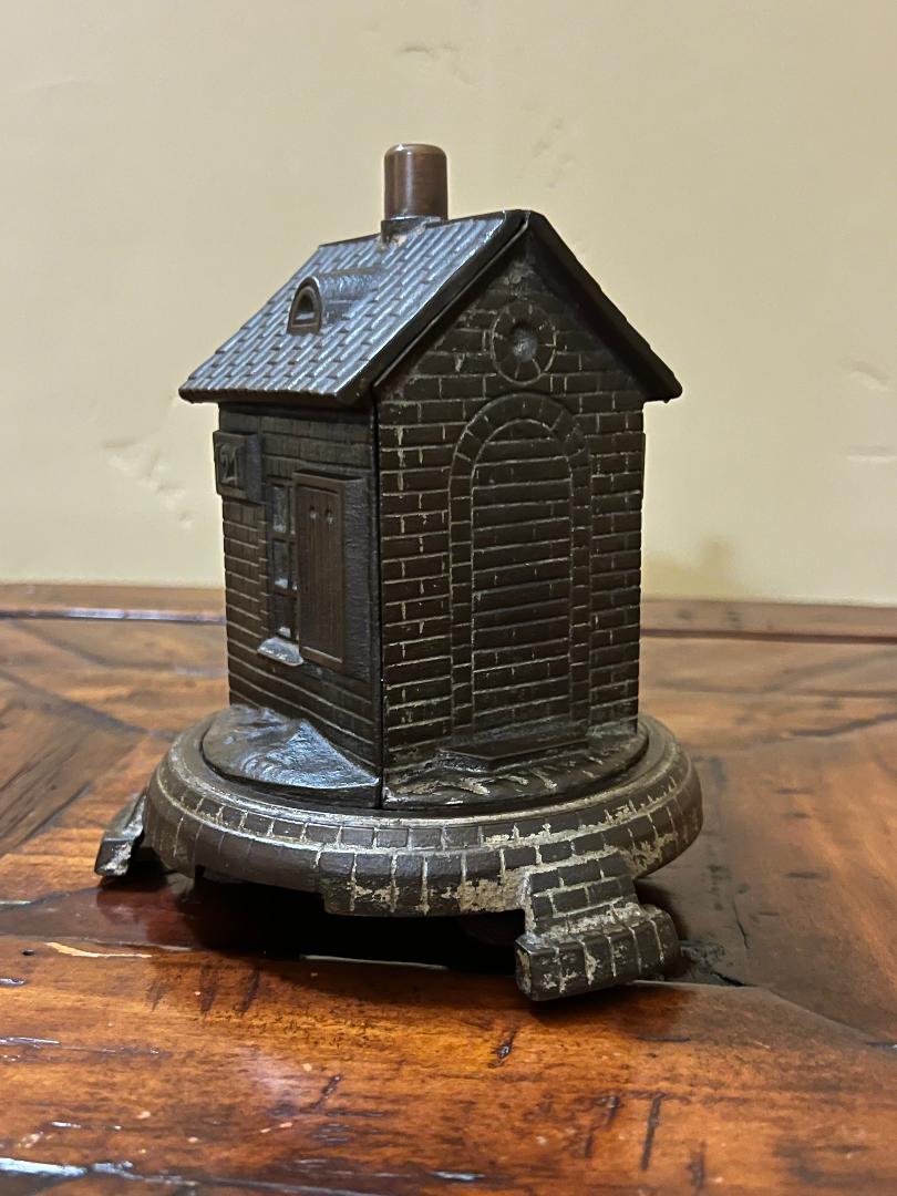 19th Century Cigar Cutter Cast Iron Building Shaped