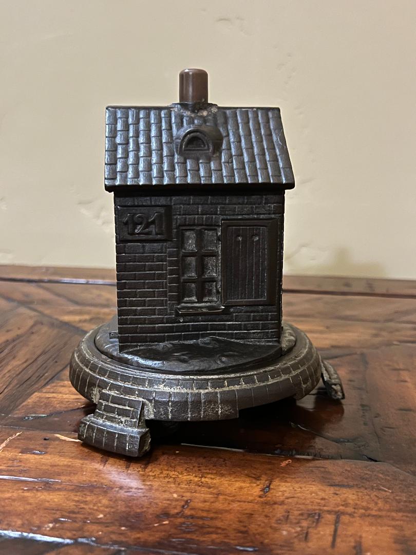 19th Century Cigar Cutter Cast Iron Building Shaped