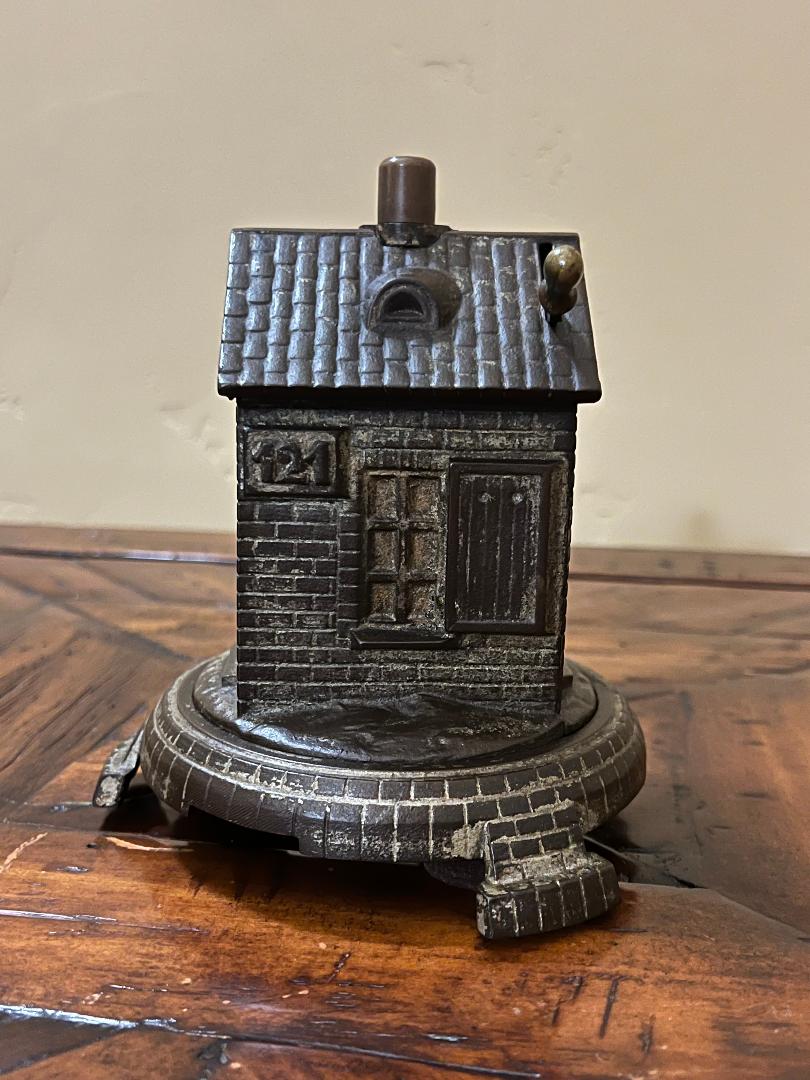 19th Century Cigar Cutter Cast Iron Building Shaped