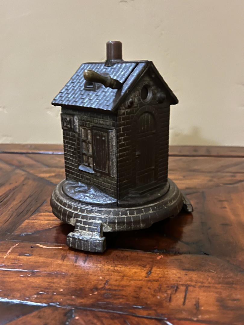 19th Century Cigar Cutter Cast Iron Building Shaped