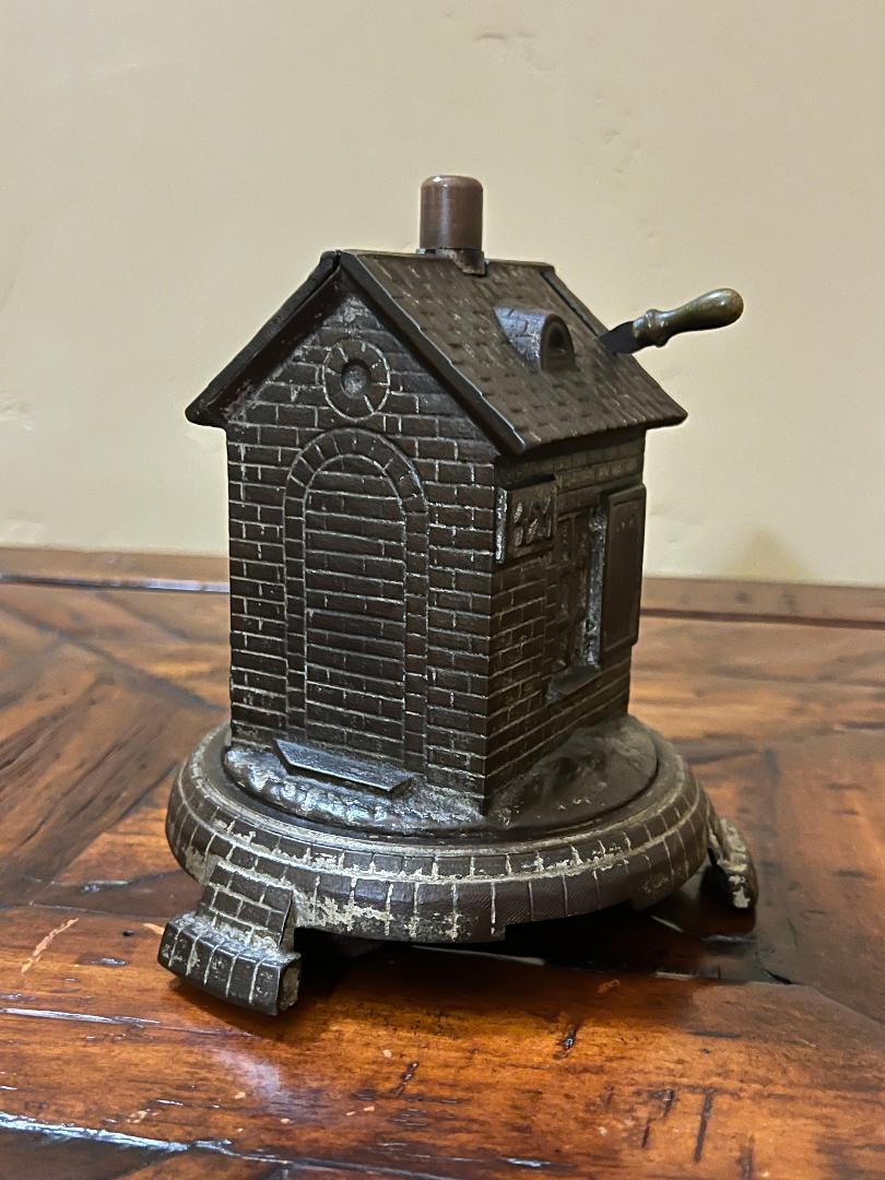 19th Century Cigar Cutter Cast Iron Building Shaped