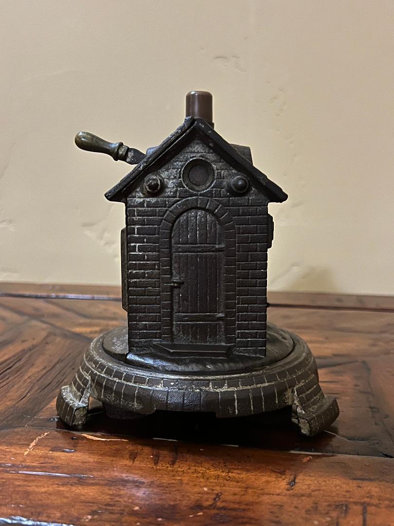 19th Century Cigar Cutter Cast Iron Building Shaped