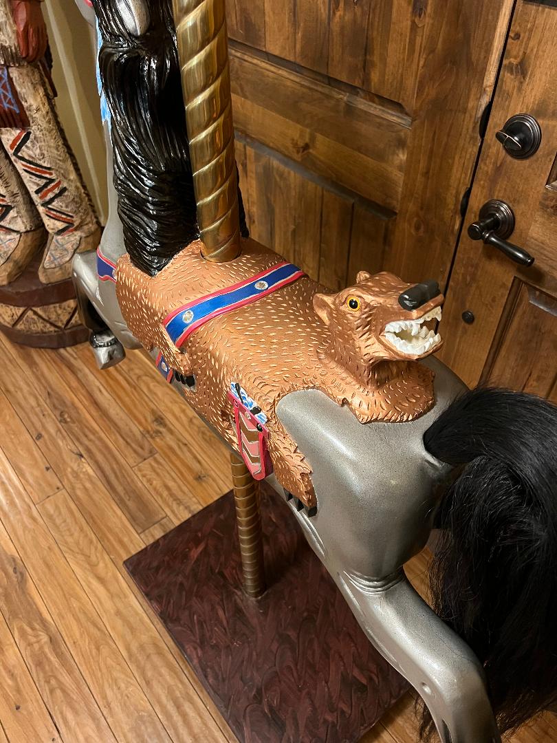 Vintage Carved Carousel Horse Statue By Don Boulting