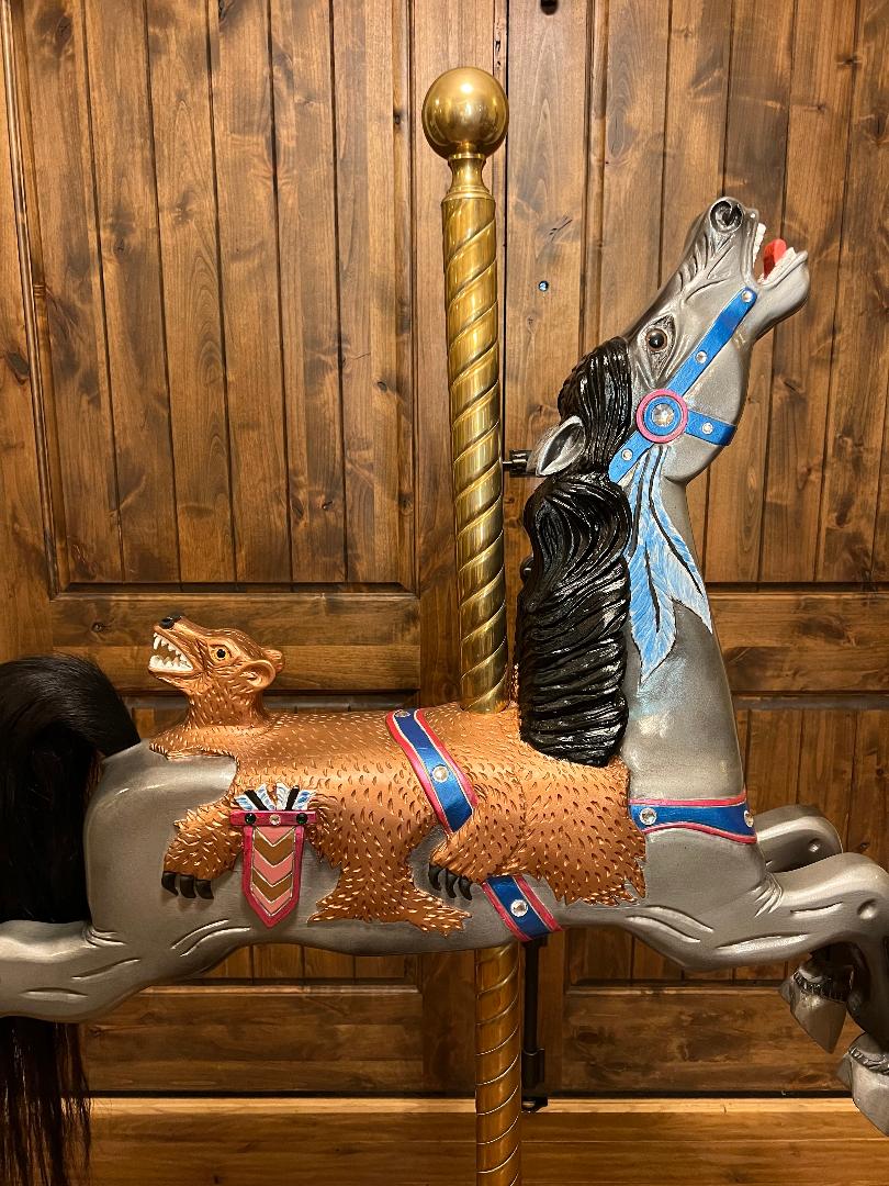 Vintage Carved Carousel Horse Statue By Don Boulting