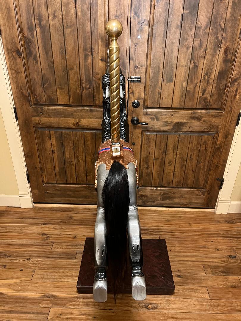 Vintage Carved Carousel Horse Statue By Don Boulting