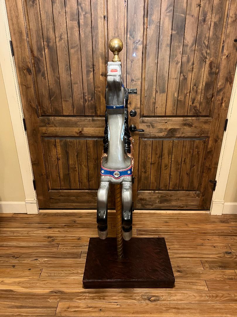 Vintage Carved Carousel Horse Statue By Don Boulting