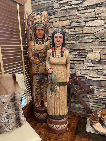 Gallagher Cigar Store Indians