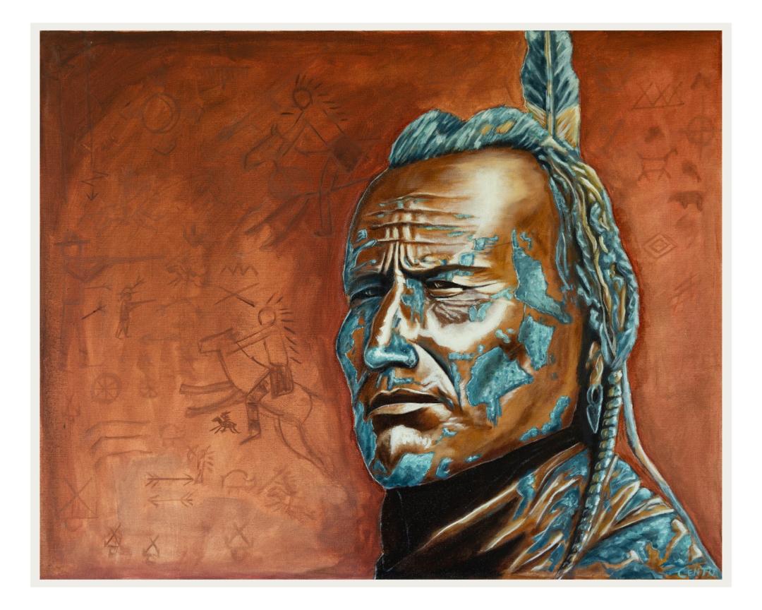 Orange Chief 24 x 30 Oil on Canvas Painting by Julian Centofante
