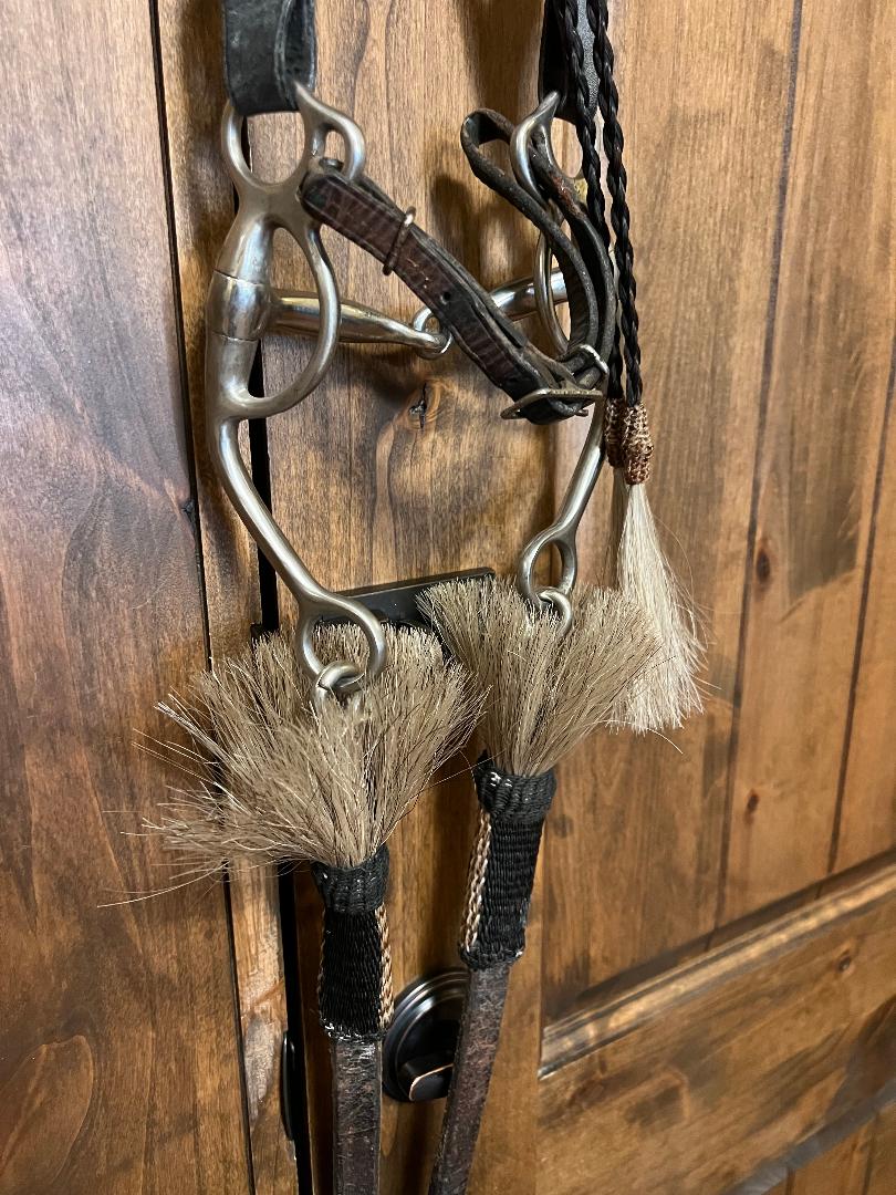 Horse Hair Custom Bridle Deer Lodge Montana Handmade