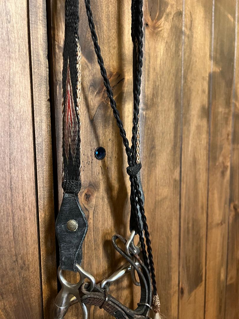 Horse Hair Custom Bridle Deer Lodge Montana Handmade