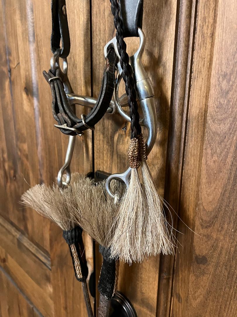 Horse Hair Custom Bridle Deer Lodge Montana Handmade